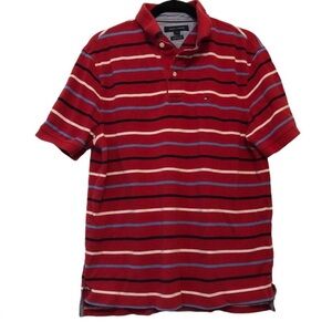 Tommy Hilfiger Red Striped Polo